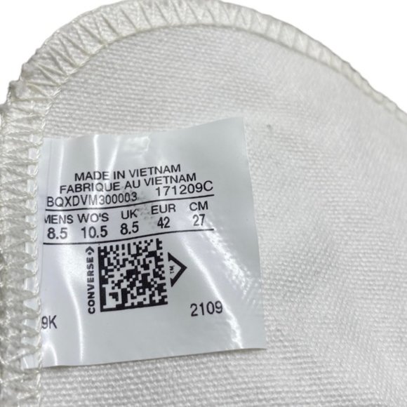 Converse Ctas Lift Platform High Women's Canvas White Shoes Custom 171209C-WWWL - Picture 10 of 10